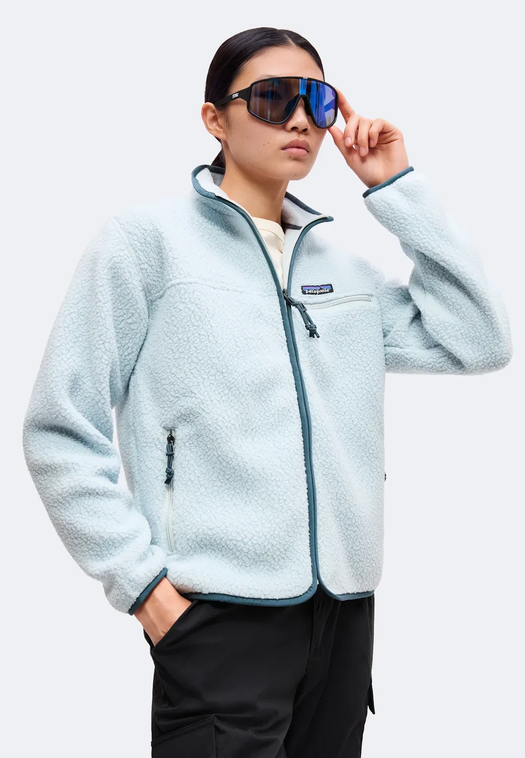 Флисовая куртка Patagonia, Virtually Blue — фото 4