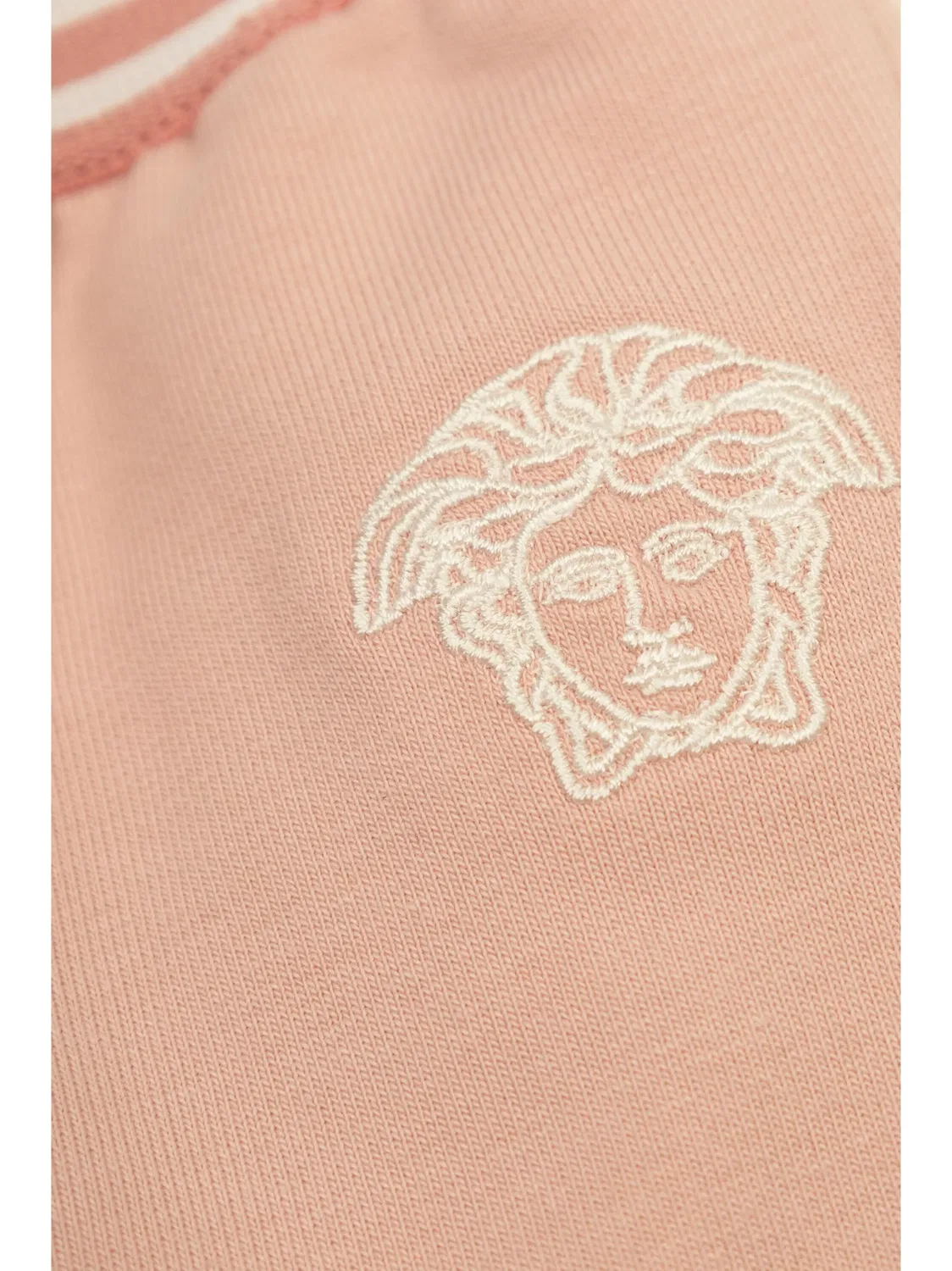 Спортивные брюки с вышитым логотипом Versace, розовый — фото 4