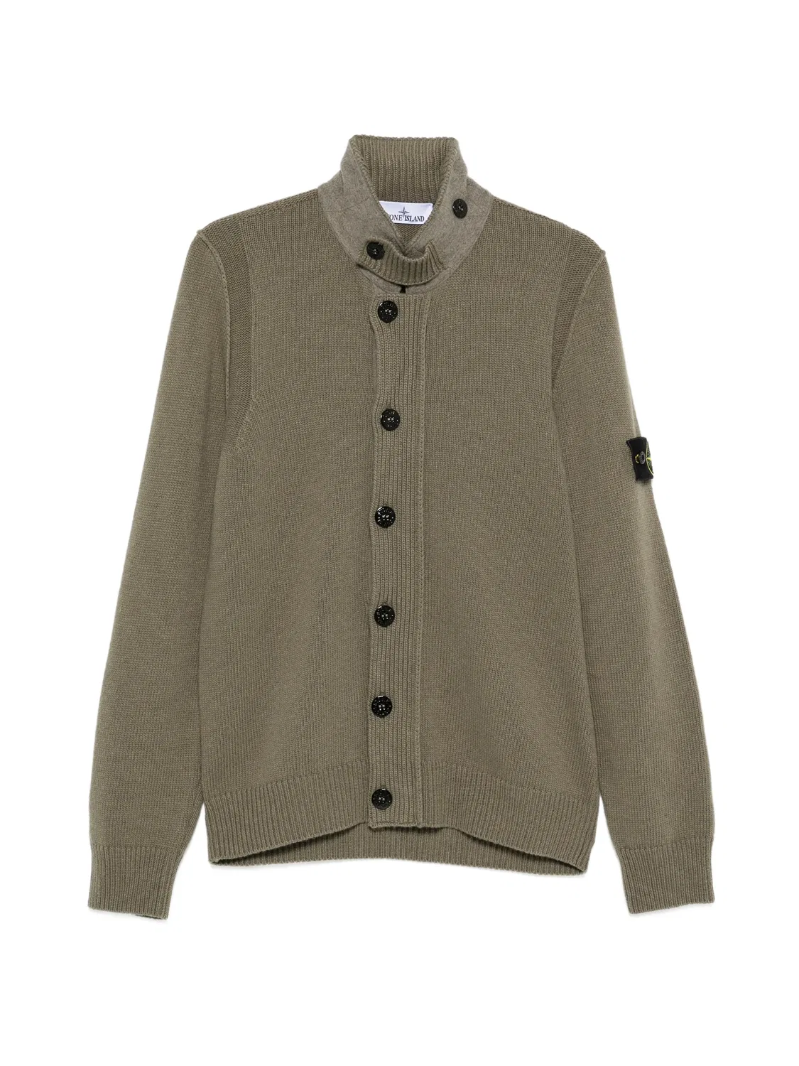 Stone Island Кардиган на пуговицах зеленый