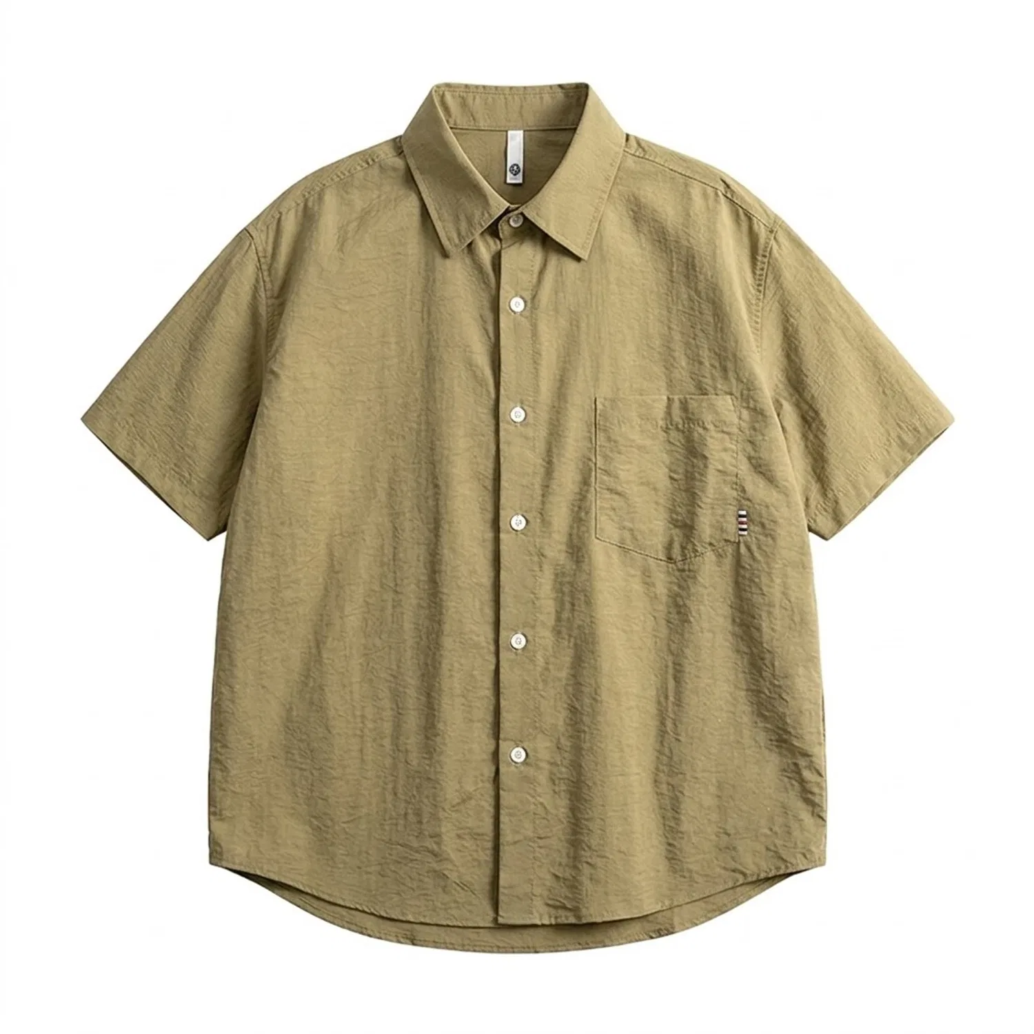 Детская рубашка с воротником Red bean, Khaki