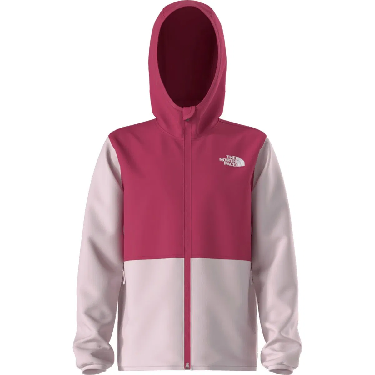 Детская флисовая кофта на молнии с капюшоном The North Face, Pale Blossom/Lali Guran