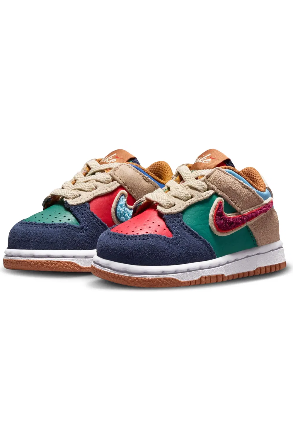 Кроссовки детские баскетбольные Dunk Low Nike, 410 Mnnavy/Spd Rd