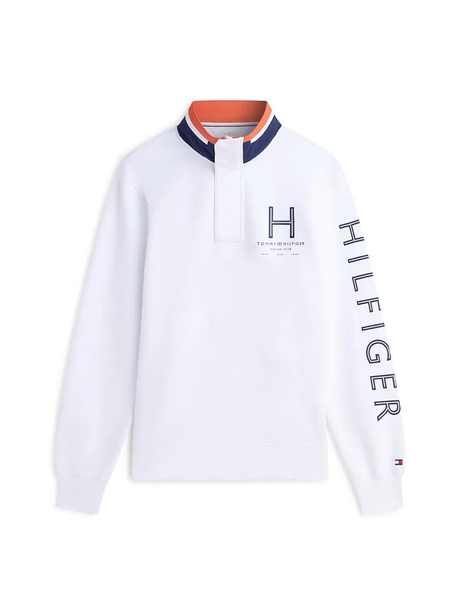 Спортивная толстовка TOMMY HILFIGER белого цвета