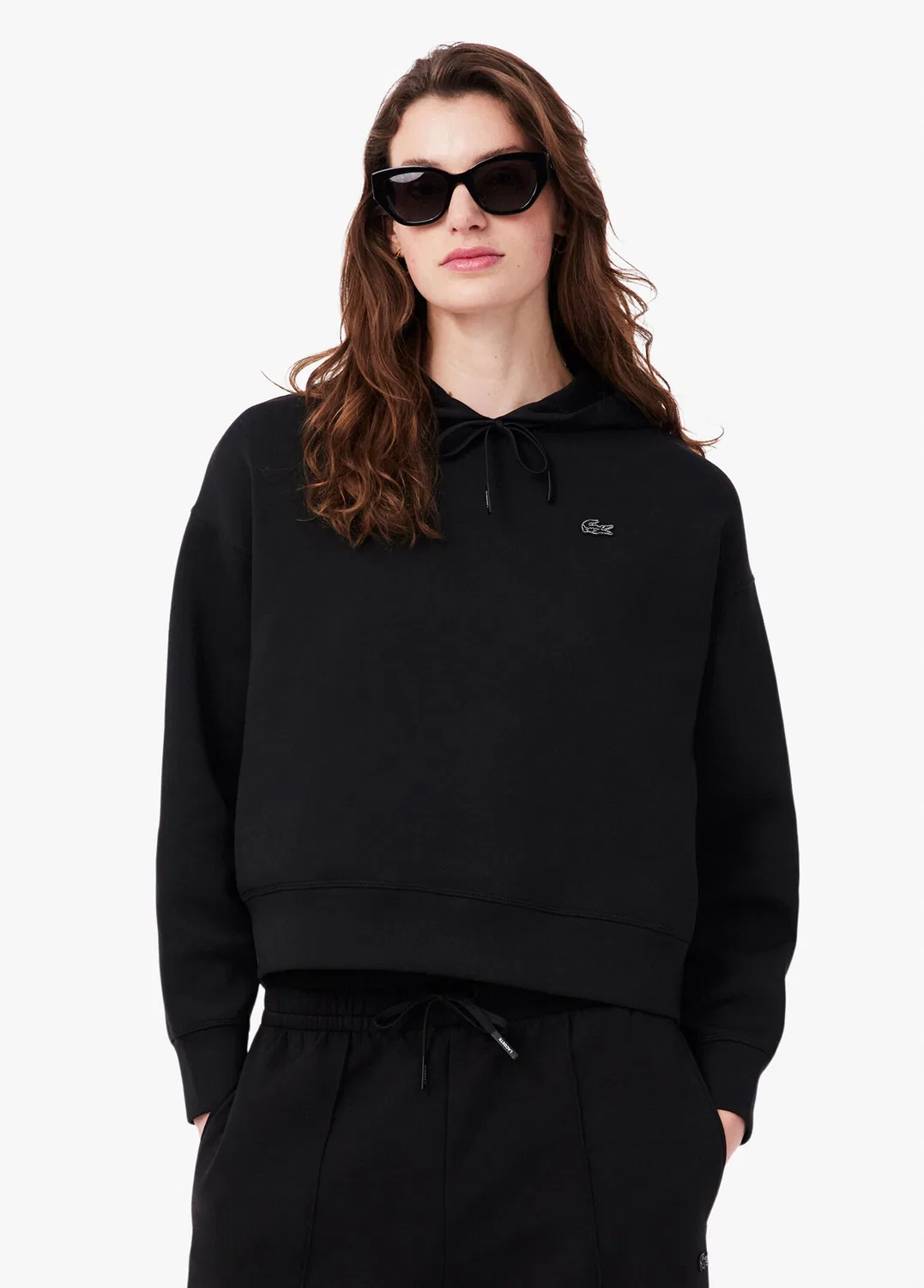 Свитшот Lacoste Oversize Fit, черный — фото 2