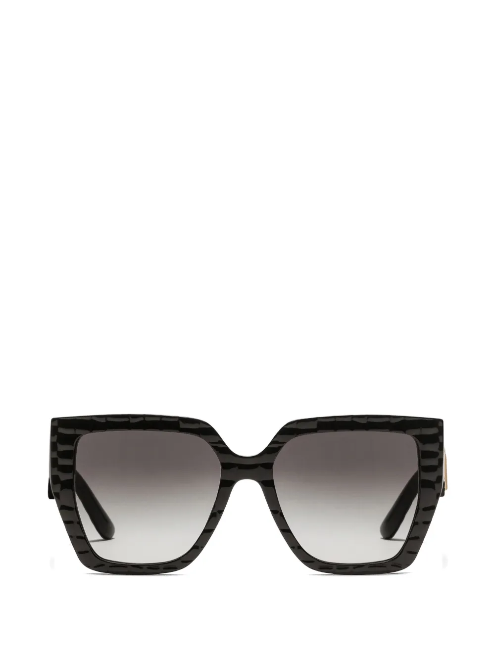 

Квадратные солнцезащитные очки DG Crossed Dolce & Gabbana, черный