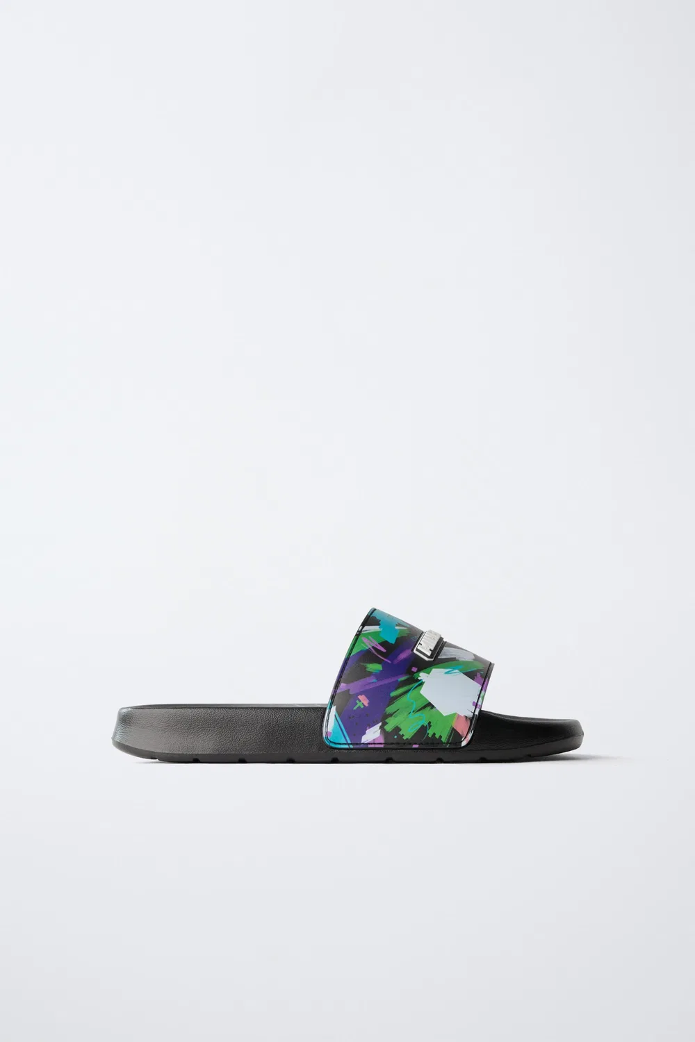MINECRAFT MOJANG AB. Сандалии-слайды ZARA, Black