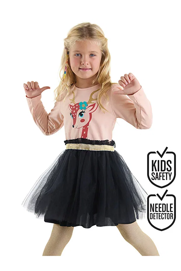 Детское платье для девочек с принтом Şirin ceylan girl's tutu tulle dress Denokids, Multicolor