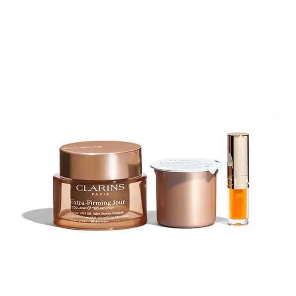 Набор для ухода за кожей с кремом для лица и маслом для губ CLARINS Cofre Extra Firming & Recambio — фото 2