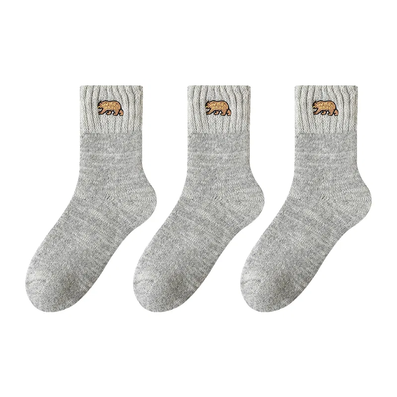 Детские носки с принтом 3 Pack (D-Light Gray) MIIOW