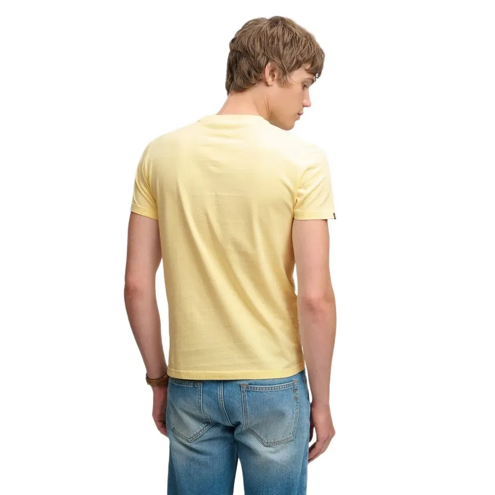 Мужская футболка с коротким рукавом Essential Company Logo Superdry, Yellow — фото 2