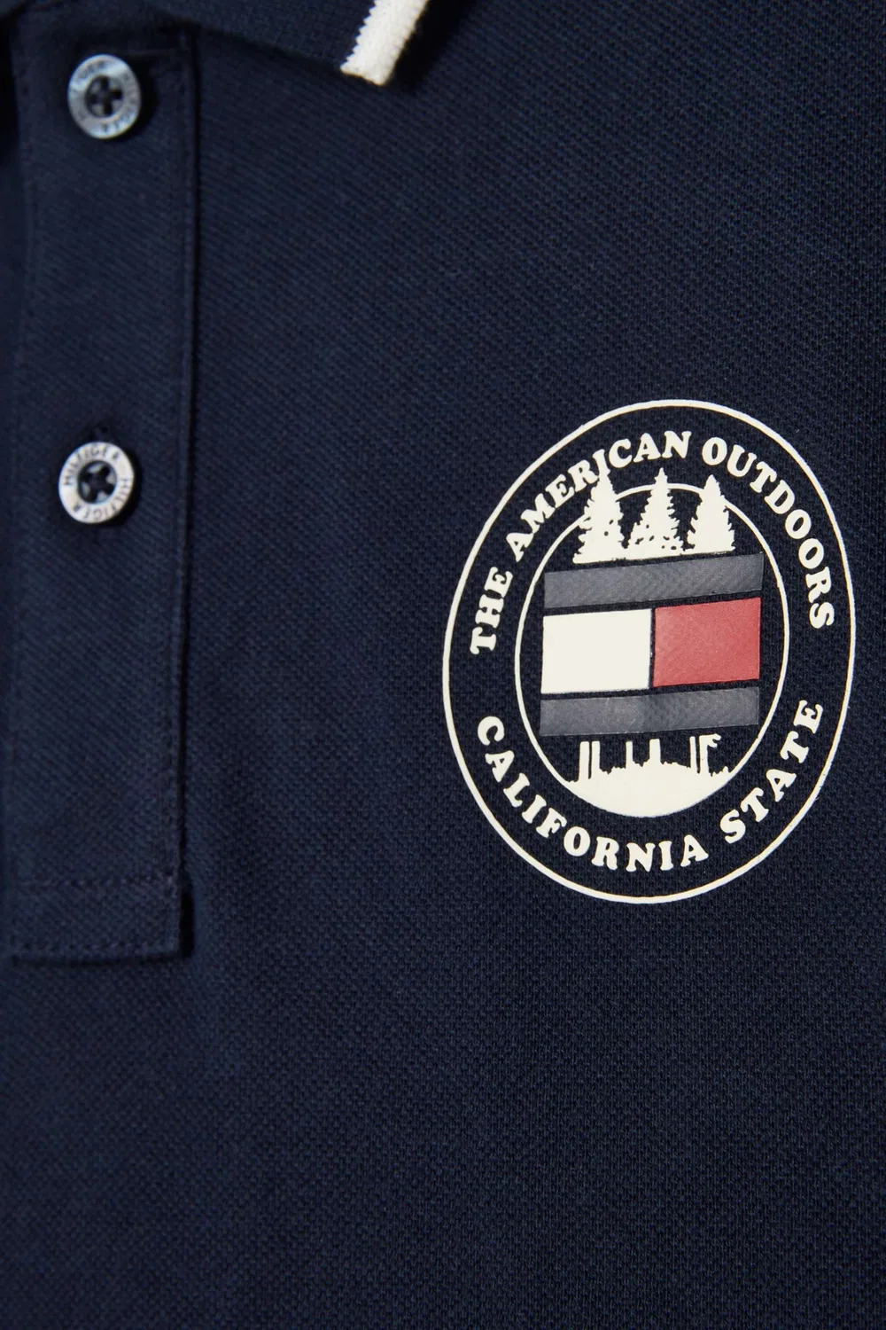 Футболка поло с принтом Tommy Hilfiger, синий — фото 3