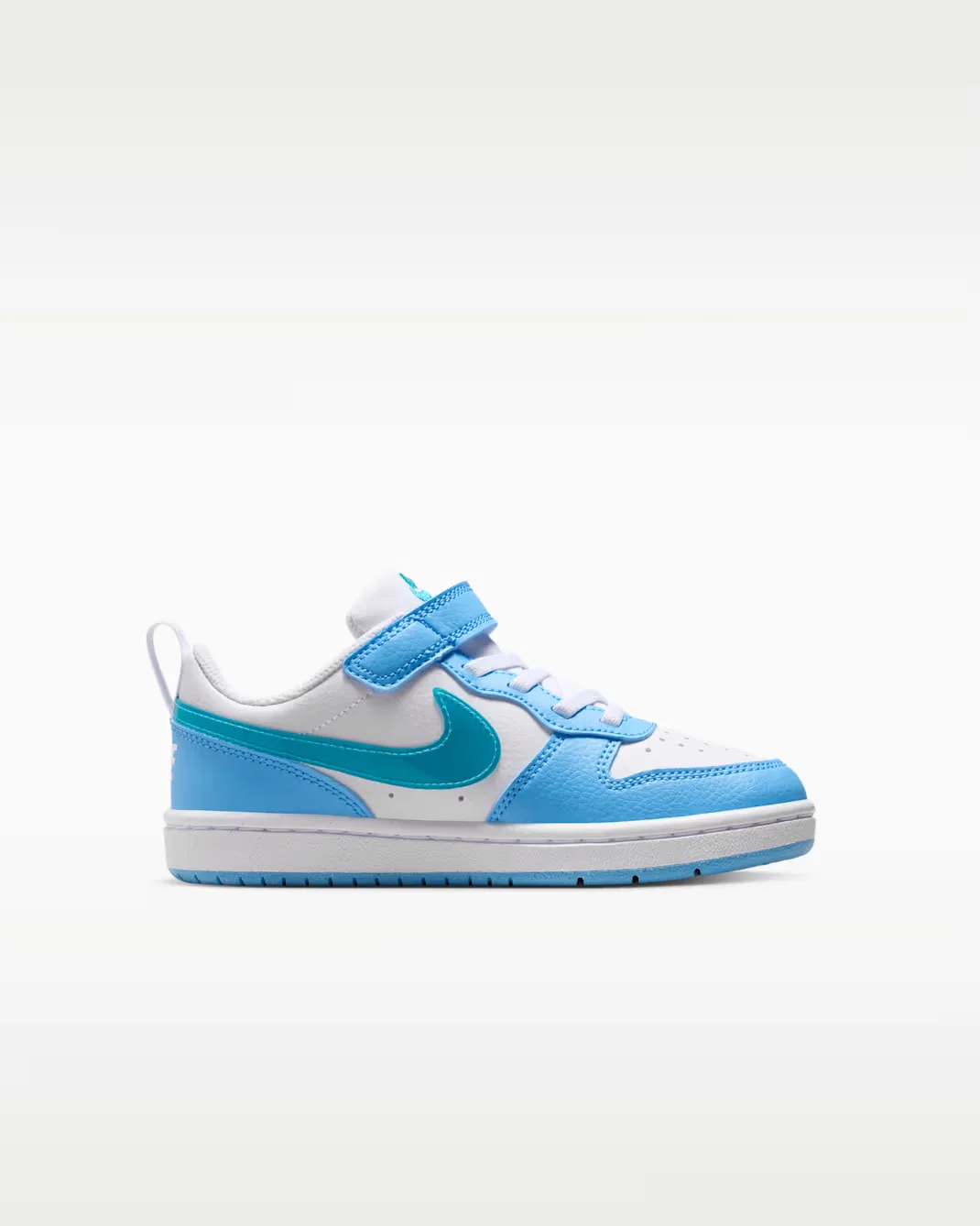 Детская обувь Nike Court Borough Low, White/Football Blue/Energy — фото 3