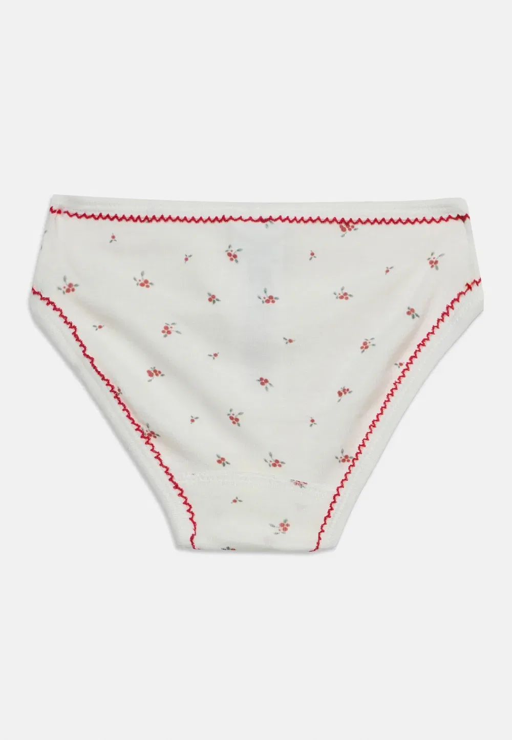 Комплект из 3 трусиков Petit cote Petit Bateau, White/Red — фото 2