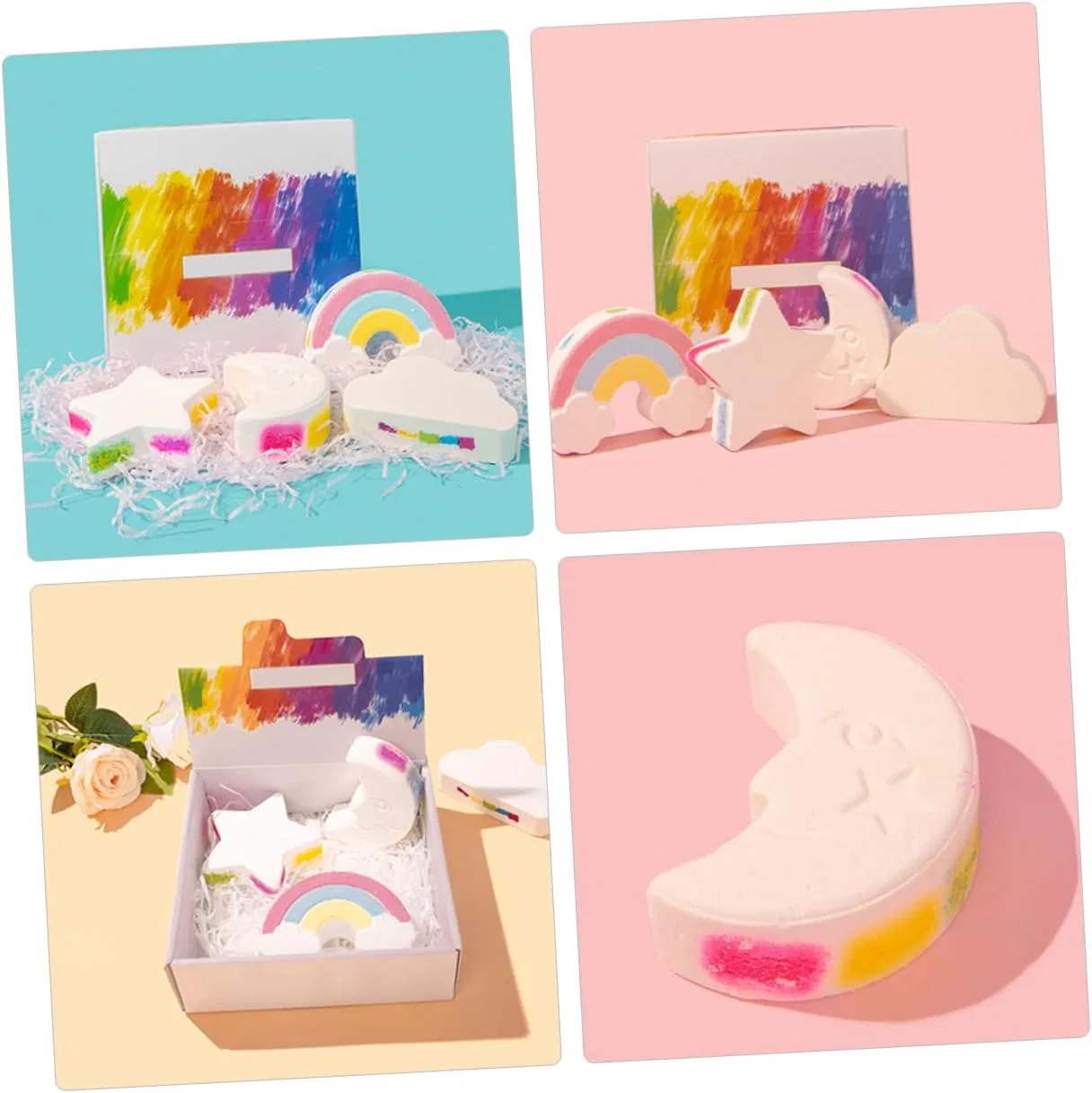 Набор из 4 шт Bath Bombs, SOLUSTRE — фото 2