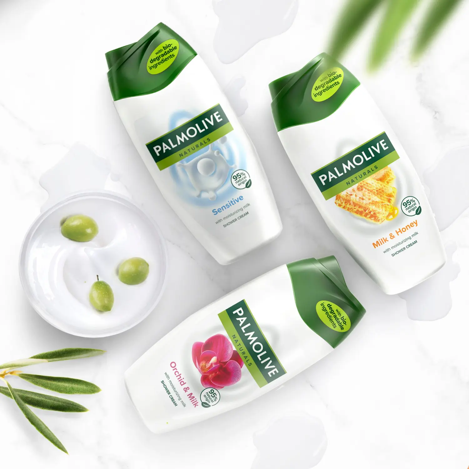 Palmolive Naturals Sensitive Skin Milk Proteins крем-гель для душа, 500 мл — фото 4