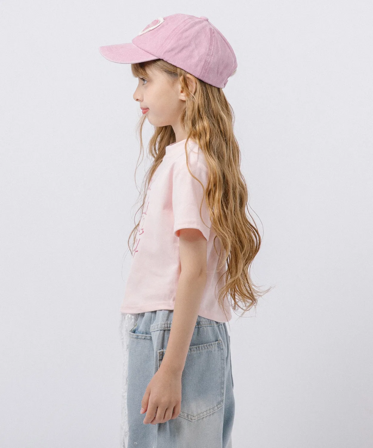 Детская футболка с принтом French Like Cropped T-Shirt URBAN CHERRY, Blue — фото 2