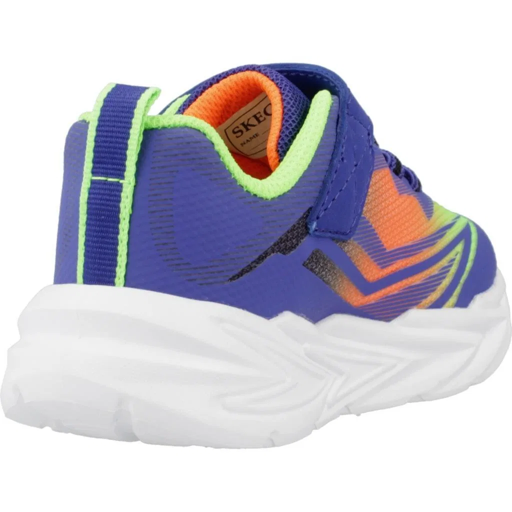 Детские кроссовки Skechers S Lights-flex-glow, Blau Bunt — фото 3