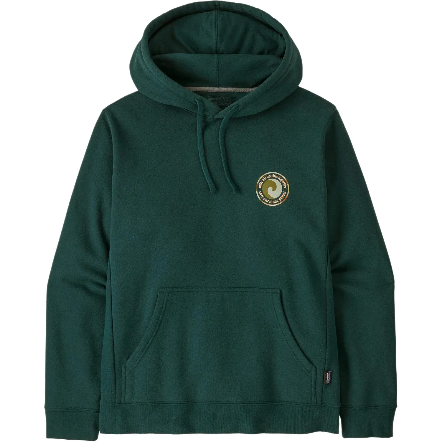 Мужской свитшот с капюшоном Nena Hoodie Patagonia, Waterfall Green/CASG