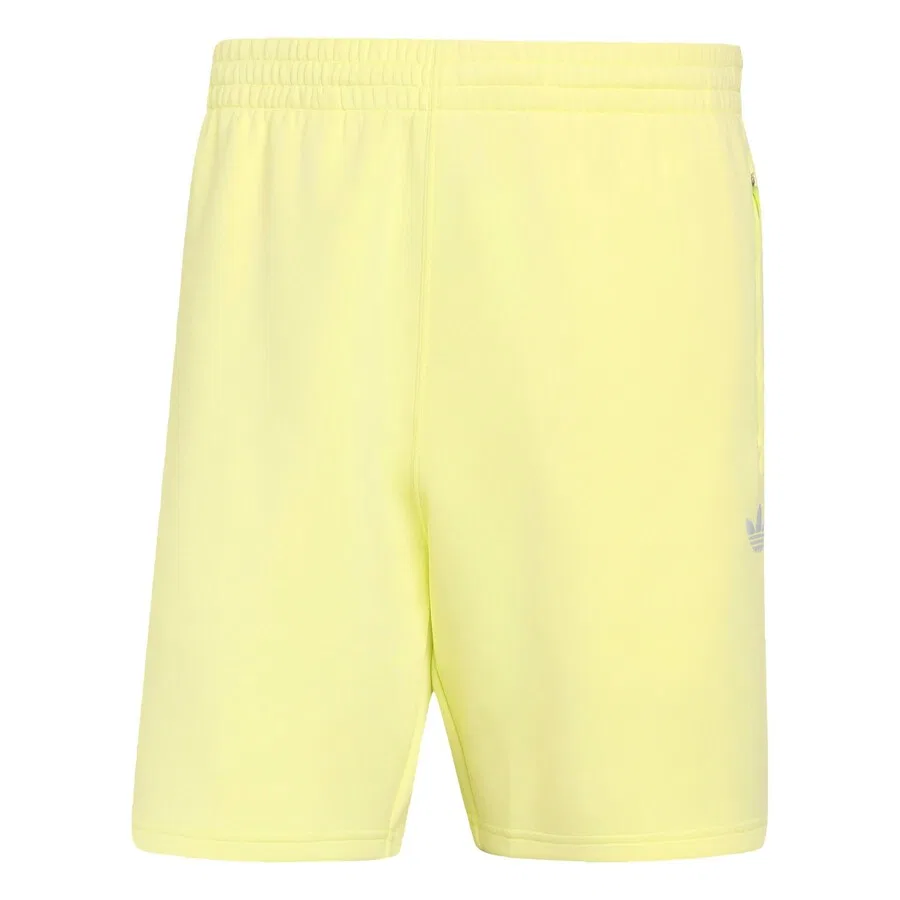 Шорты ADIDAS ORIGINALS Regular Pants 'Trefoil Essentials' светло-желтого цвета