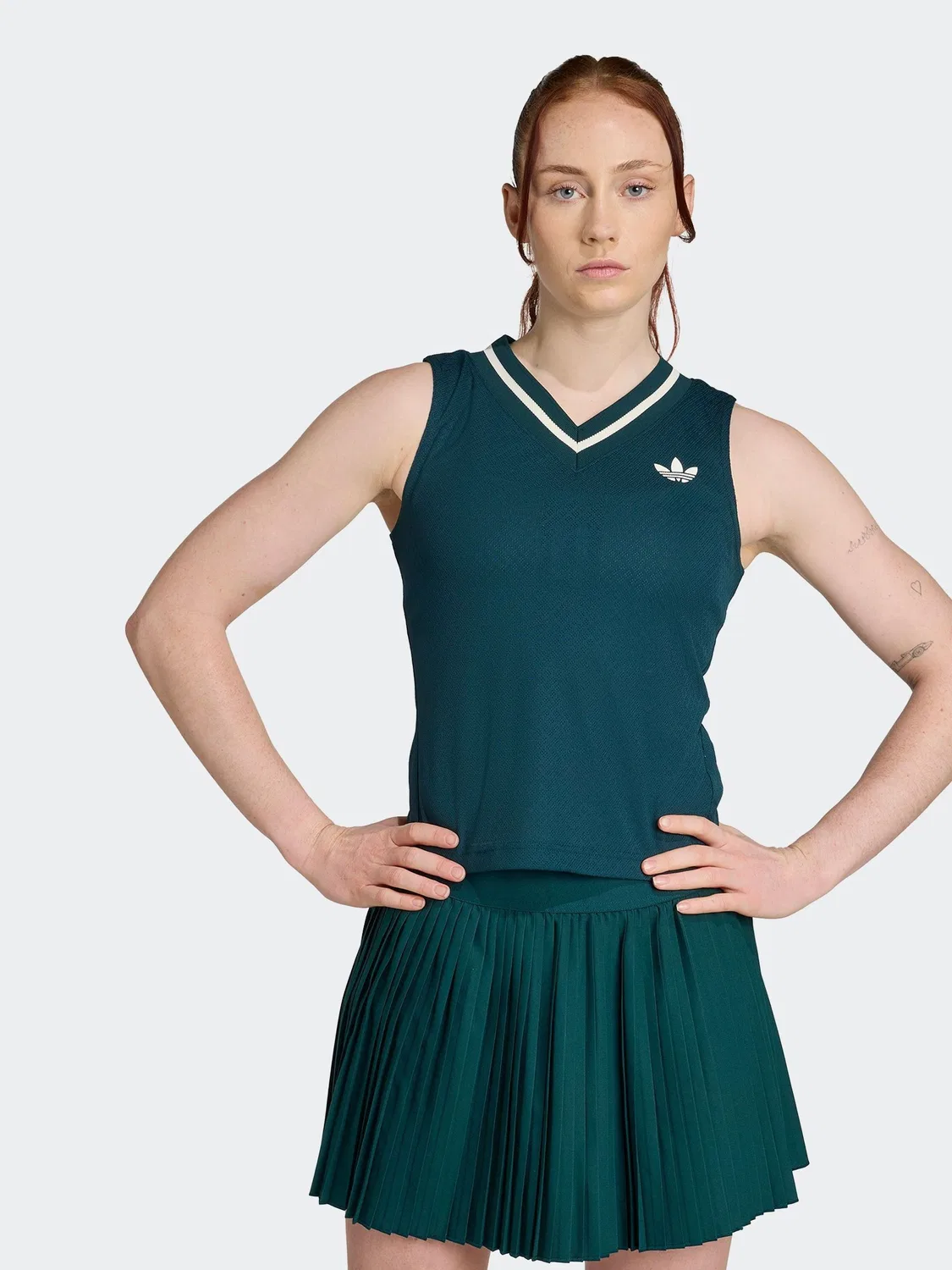 Топ теннисный adidas Tennis Pro, темно-зеленый