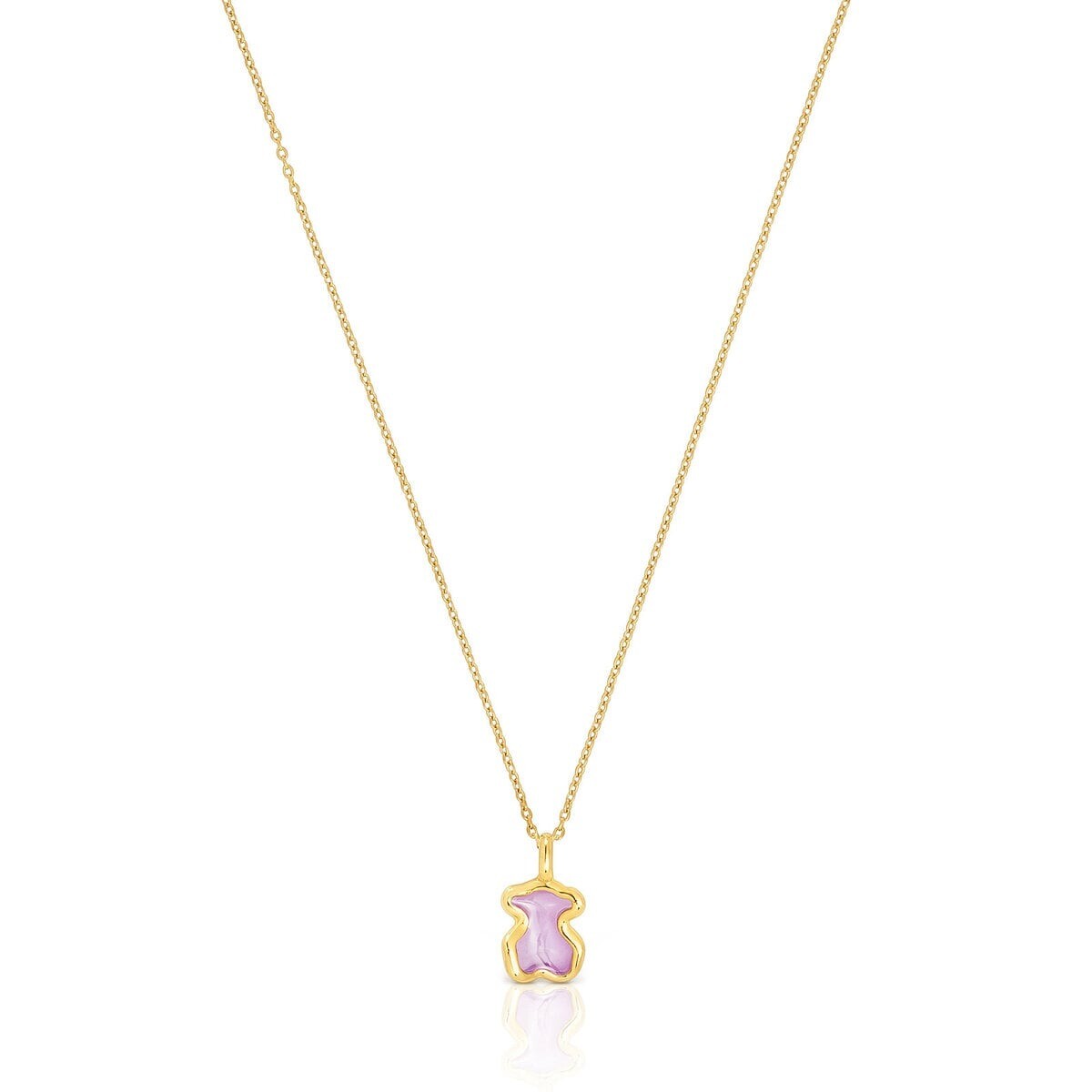 

Колье Tous Gregal Lilac Bear, позолоченное серебро
