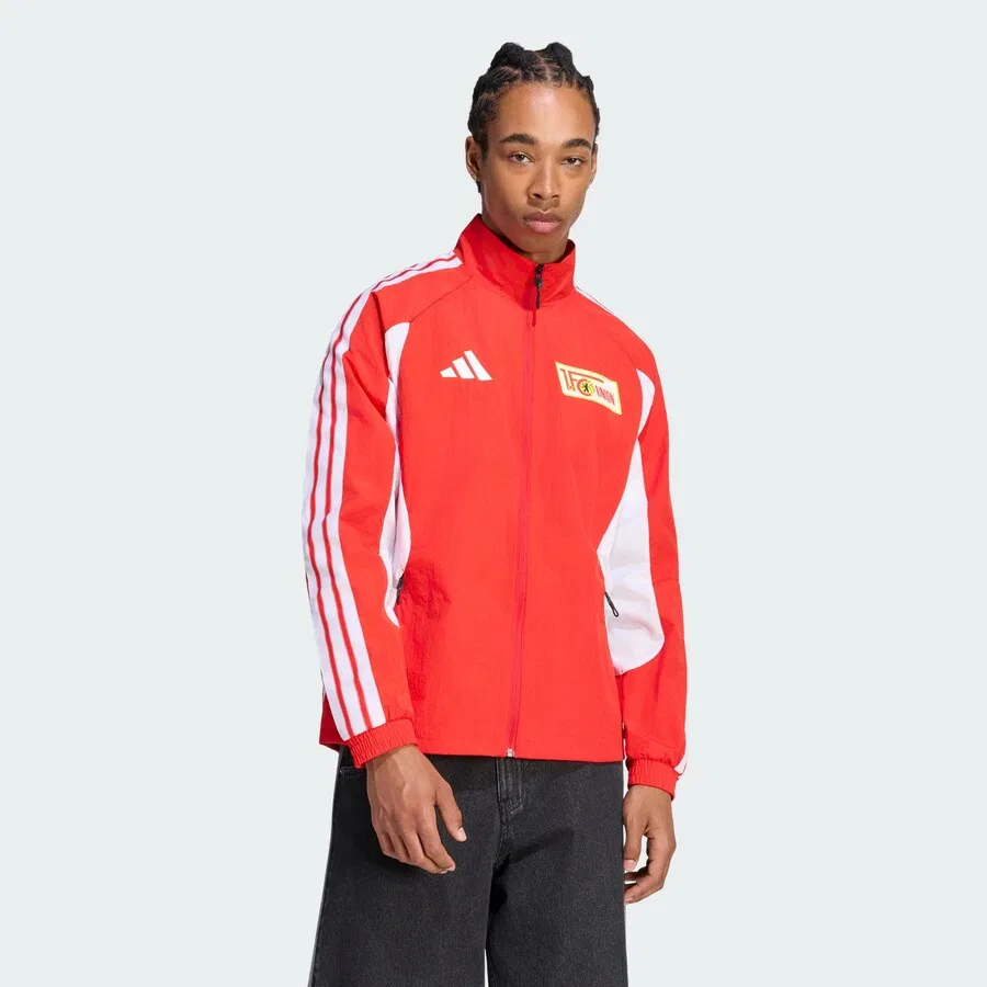 Куртка для тренировок ADIDAS PERFORMANCE 'Union Berlin Anthem' оранжево-красного цвета — фото 2