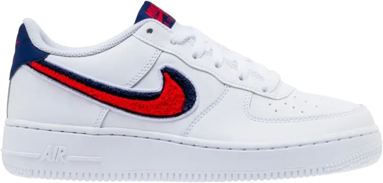 

Кроссовки Nike Air Force 1 LV8 GS 'Chenille Swoosh', белый