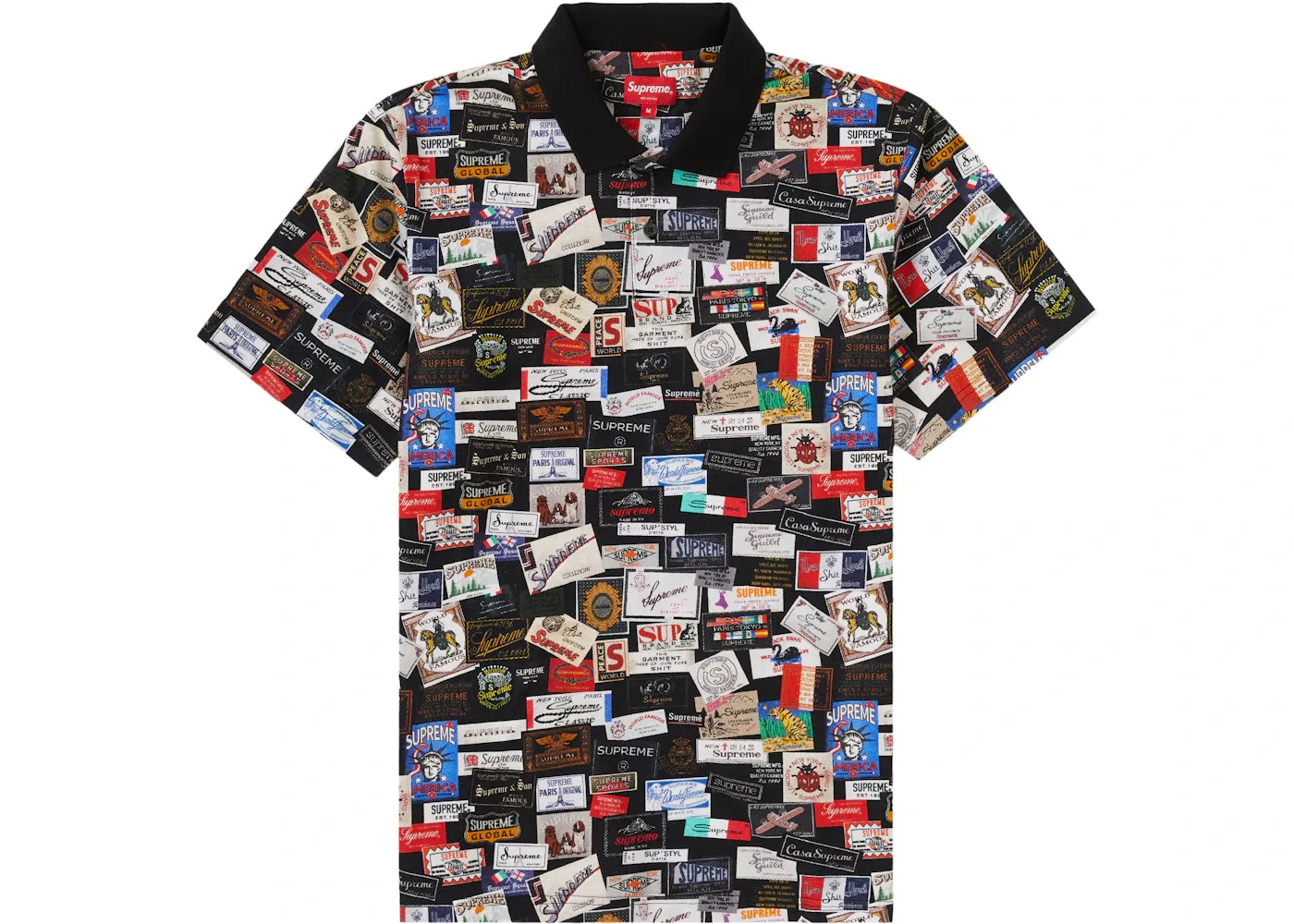 Мужское поло Supreme Labels Polo, черный