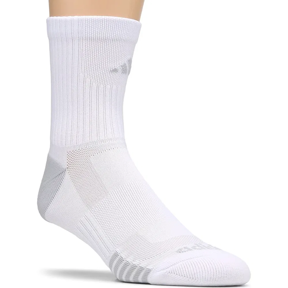 Мужские высокие носки до щиколотки комплект из 3 пар Adidas, White/Black/Grey — фото 4