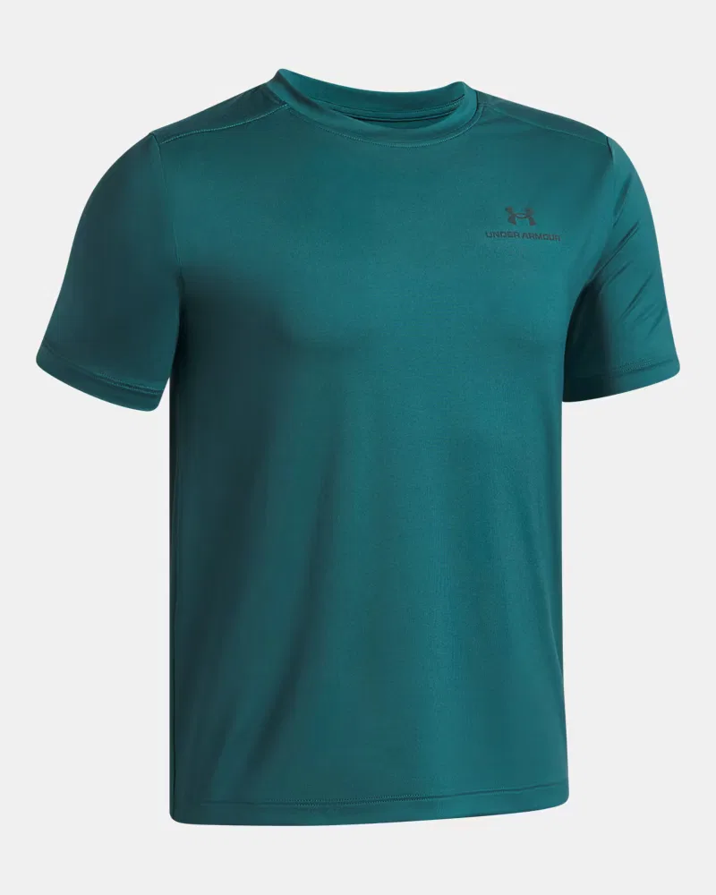 Футболка с коротким рукавом для мальчиков быстросохнущая UA Vanish UnderArmour, Rack Green — фото 3