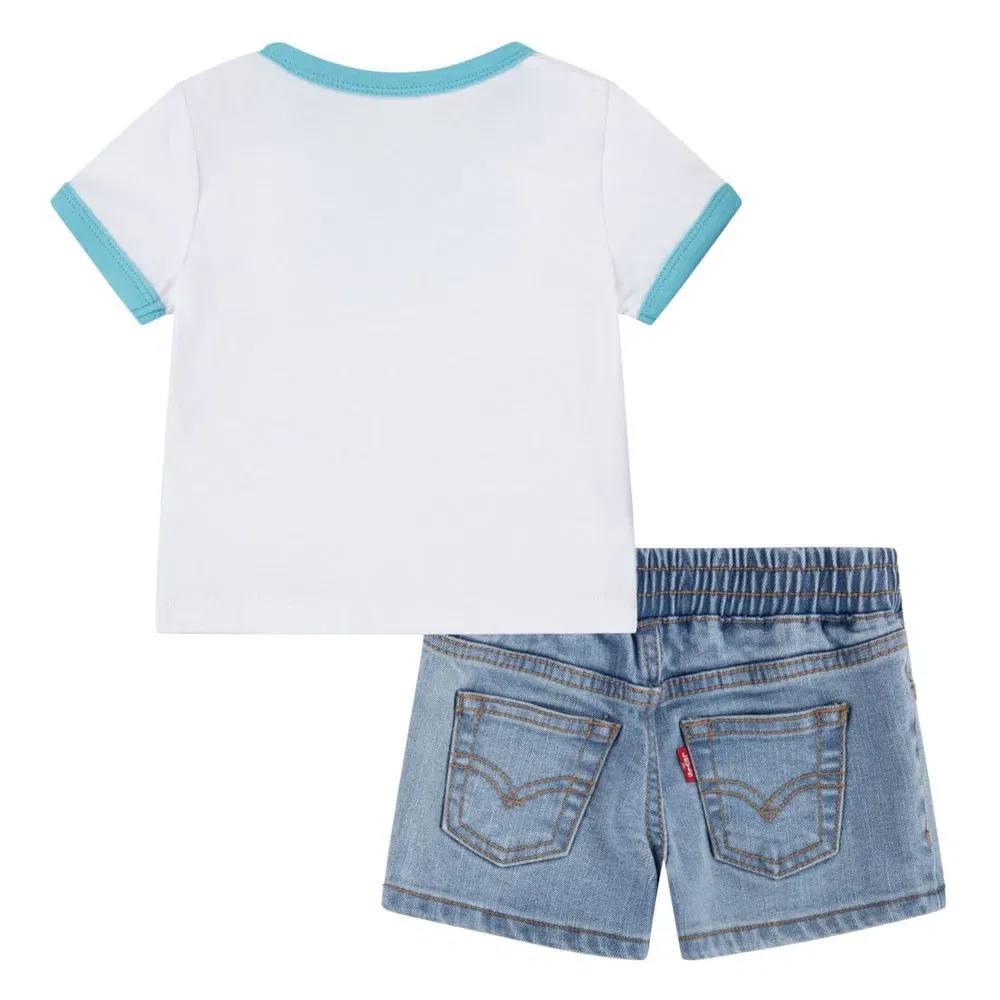 Комплект Levi's Batwing Ringer Denim, белый — фото 2