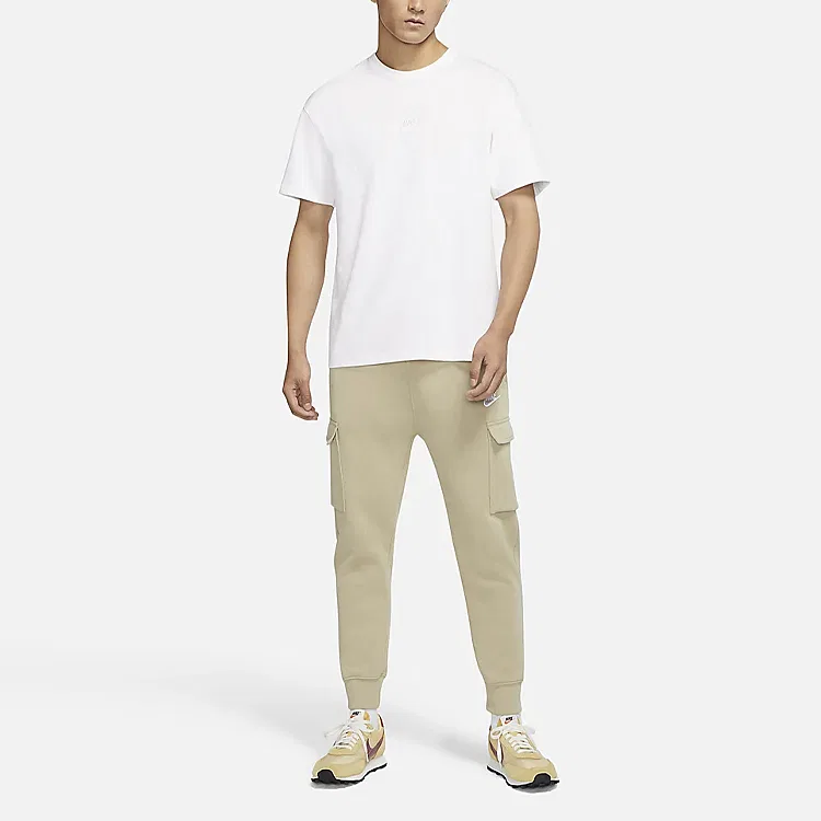 Мужская футболка с коротким рукавом, комплект из 2 штук, белая, Sportswear Essentials, Nike — фото 4