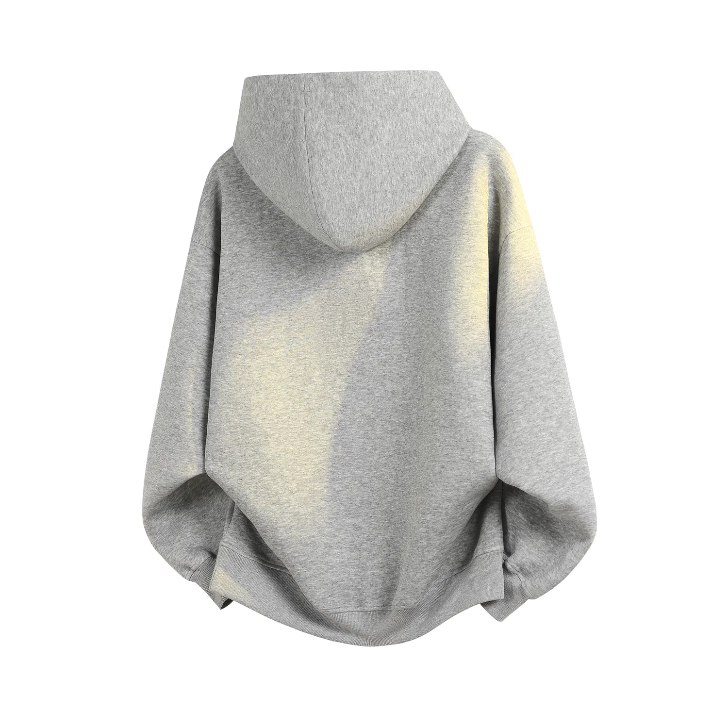 Детское худи с капюшоном свободного кроя Light Gray (DIY Badge) WARRIOR — фото 3