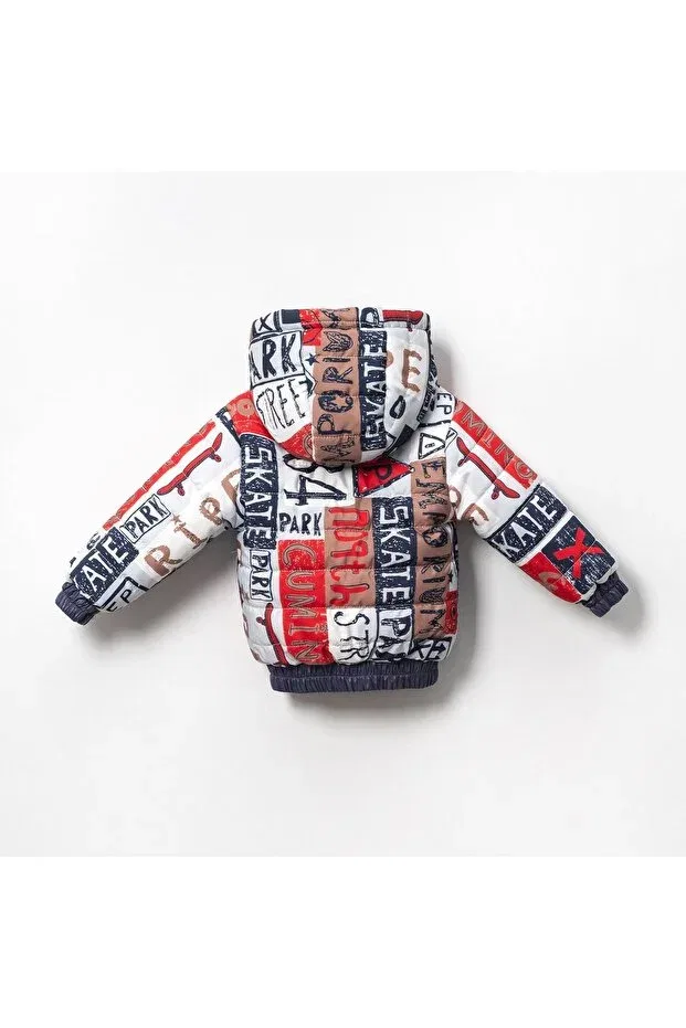 Детское зимнее пальто для девочек с принтом Cumino, Navy Blue — фото 3