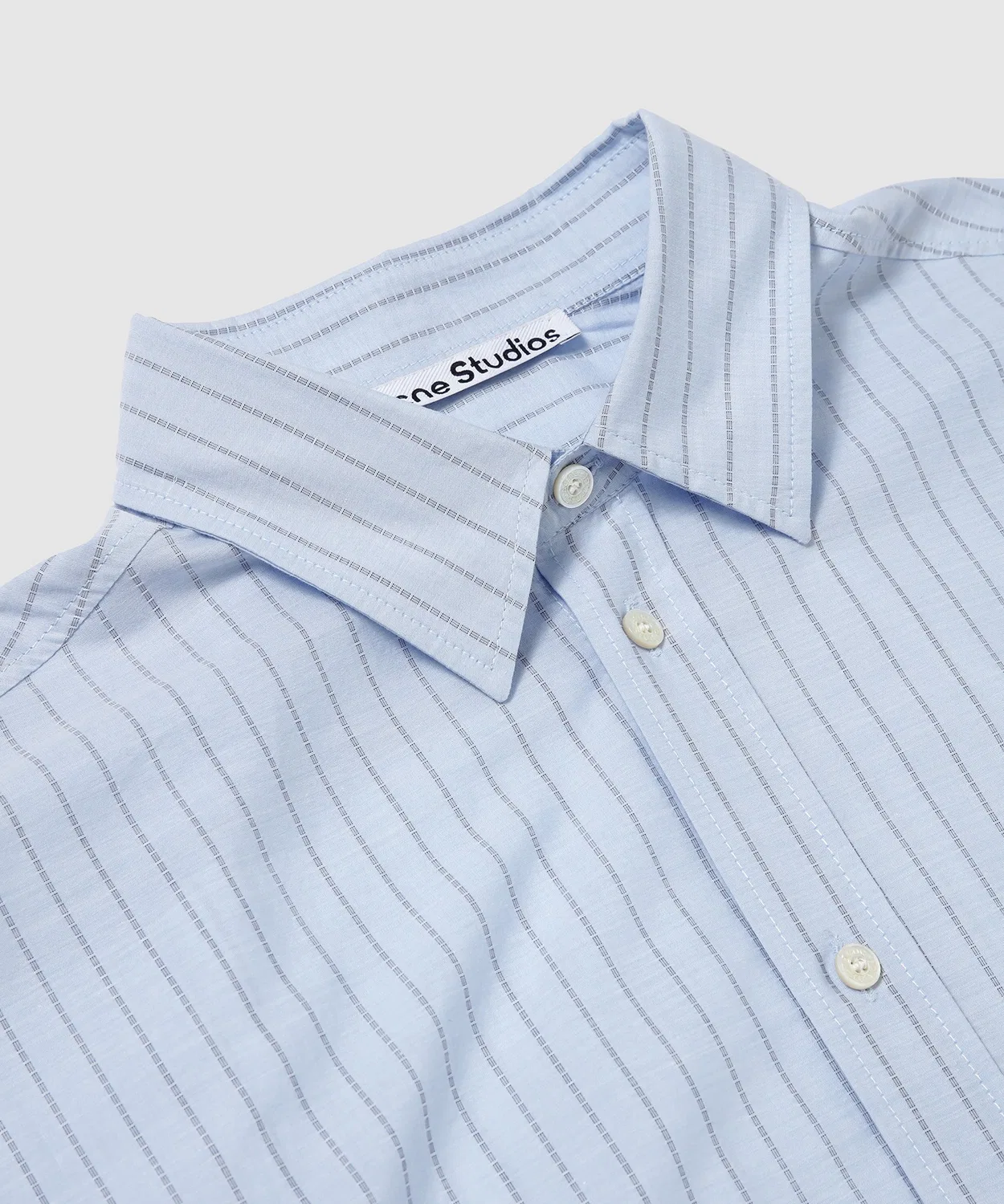 Мужская рубашка с микрополосатым принтом, модель RW-MN-SHIR000004 Acne Studios, Blue — фото 3