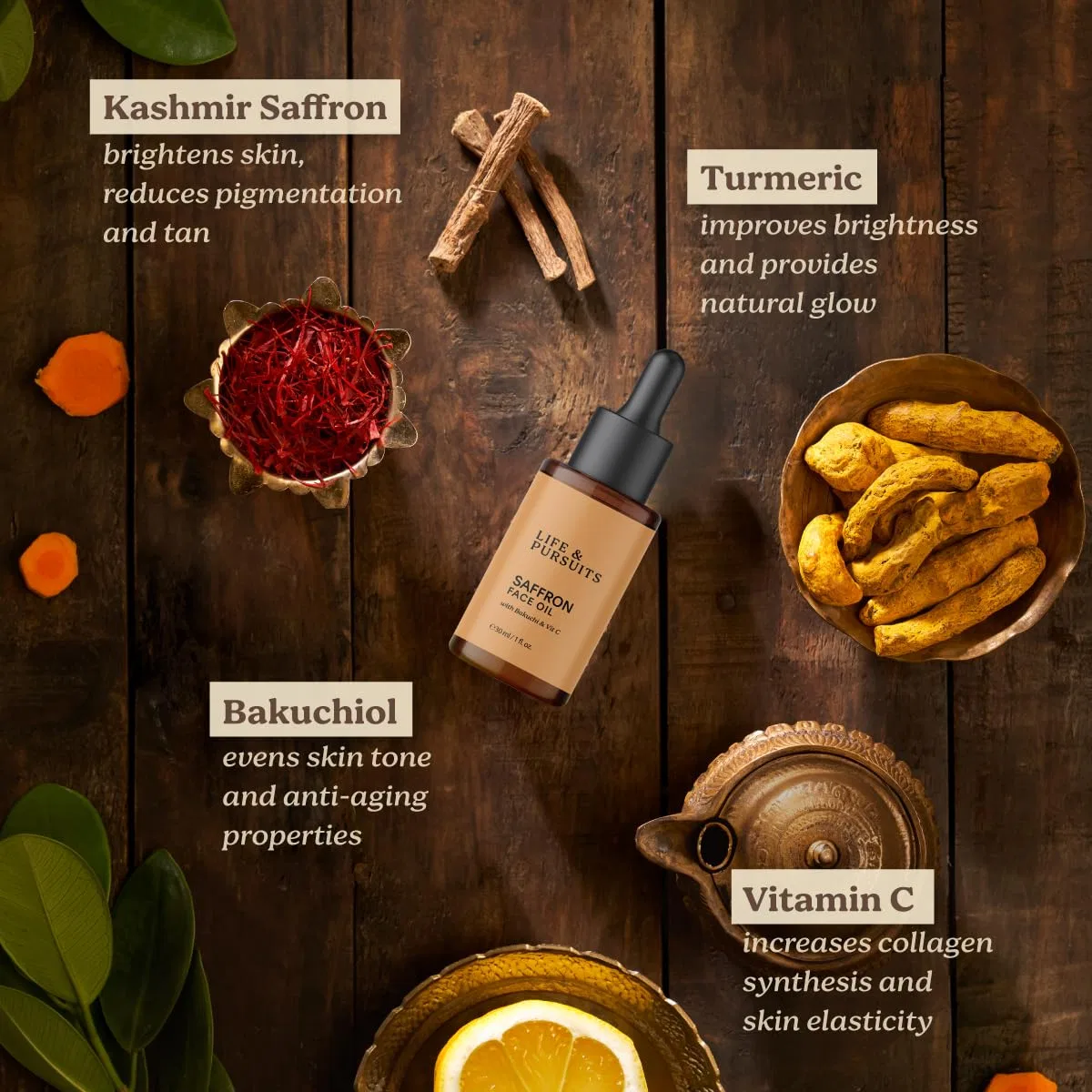 Масло для лица Saffron Life & Pursuits 1 fl oz — фото 2