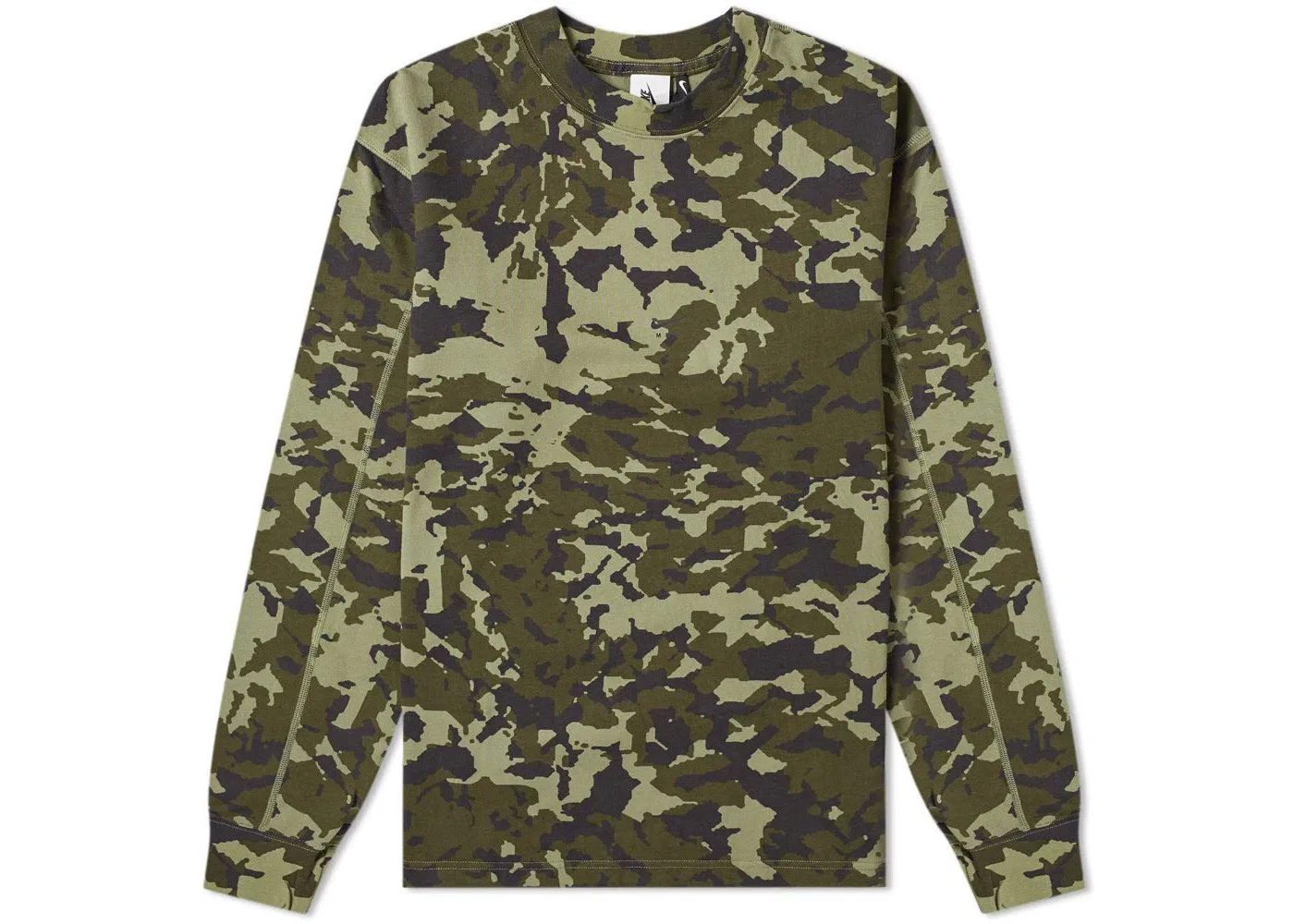 Мужская футболка с длинным рукавом с принтом Nike x MMW AOP L/S Shirt, Legion Green