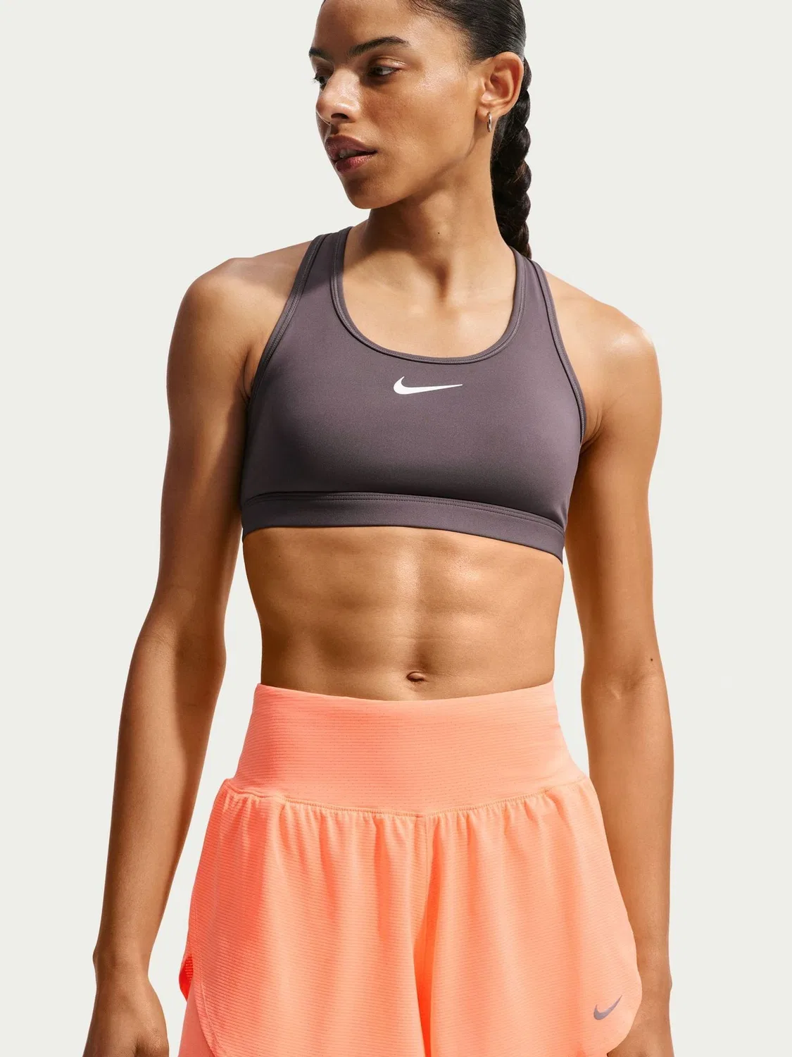 Шорты для бега, 2-в-1 Nike Tempo Flow Dri-FIT Nike, Оранжевый импульс — фото 4