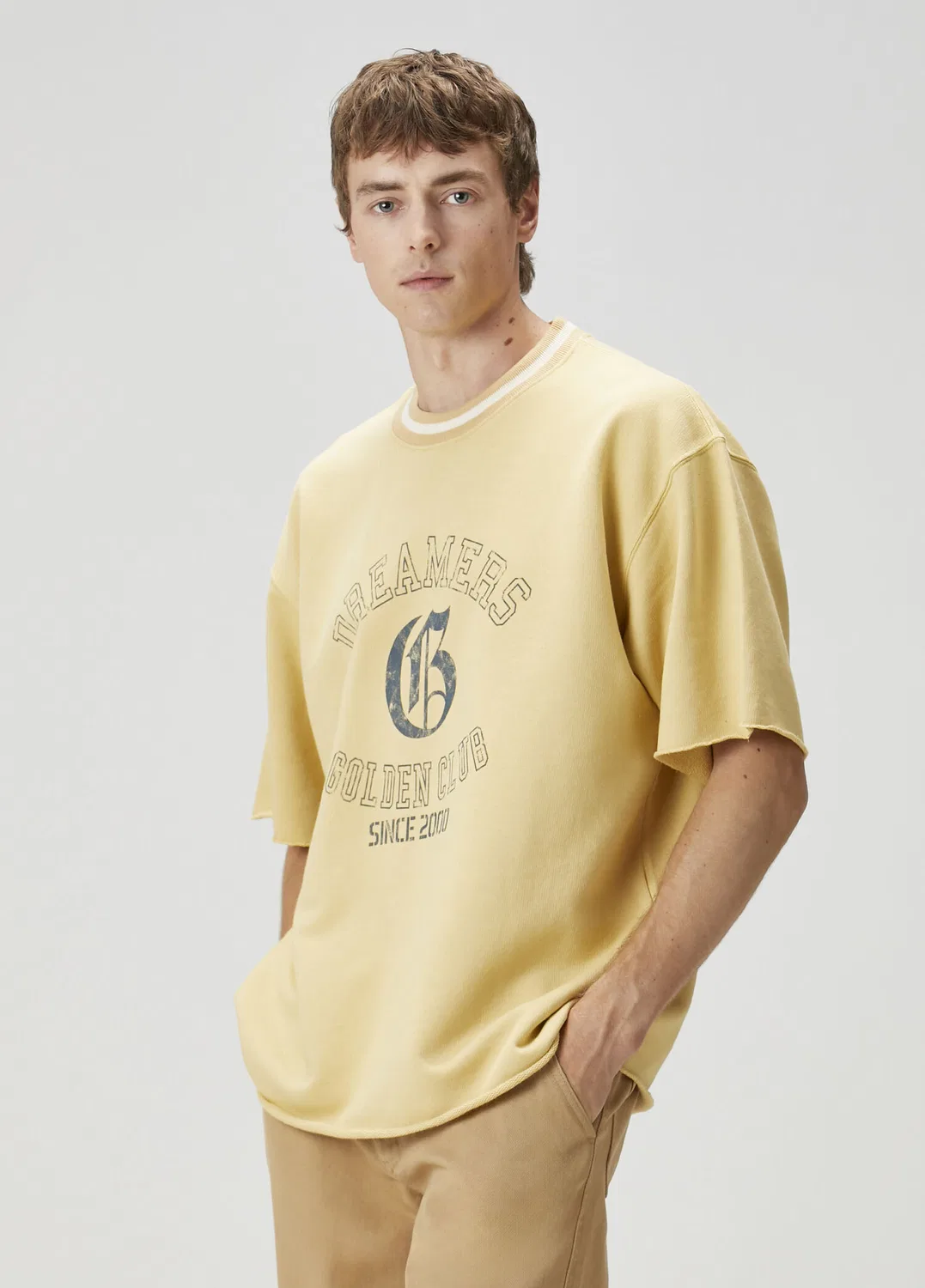 Свитшот Golden Goose, желтый — фото 4