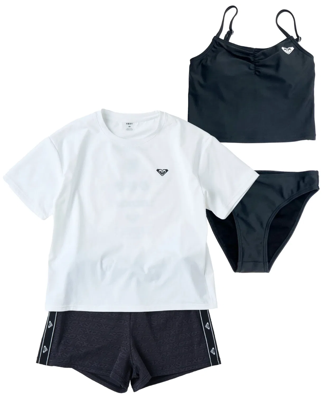 Детский комплект для плавания из 4 предметов с принтом MINI SURF SOUL BEACH SET ROXY, Black
