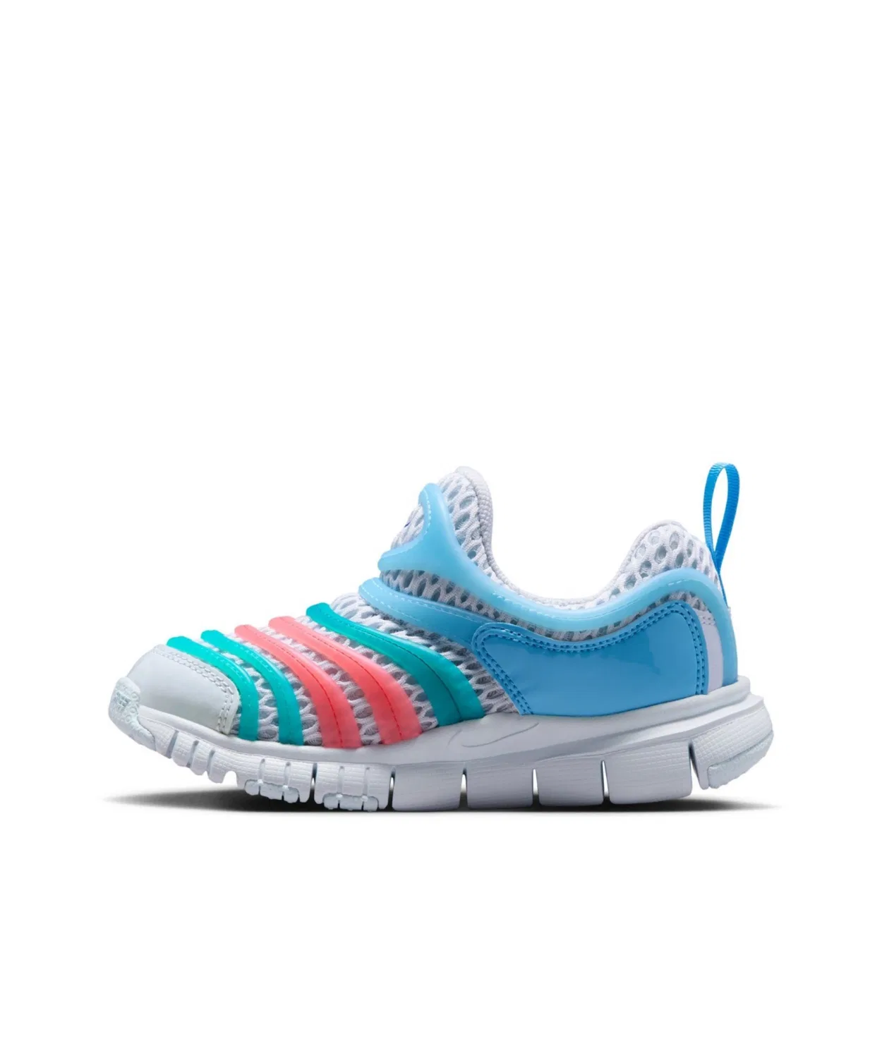 Детские кроссовки без шнуровки с легкой подошвой Nike Dynamo Free BR 2, Football Grey
