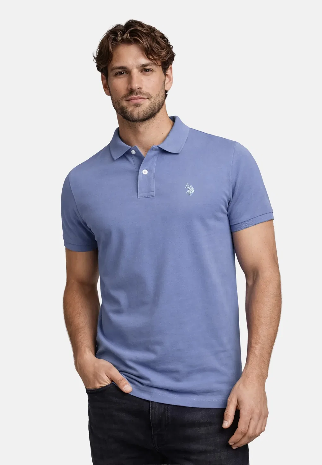 Мужское поло P-029 U.S. Polo Assn., Blue