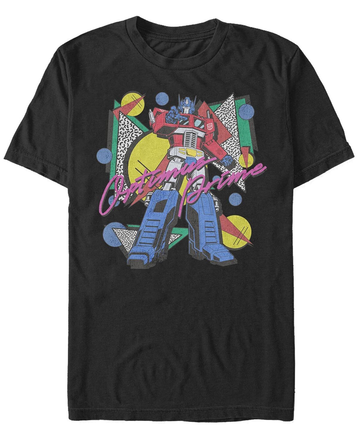 

Мужская футболка с круглым вырезом с короткими рукавами eighties optimus Fifth Sun, черный