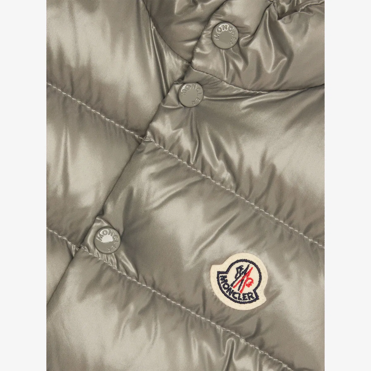 Пуховый утепленный жилет Bernard, размер 6 месяцев - 3 года Moncler, серый — фото 2