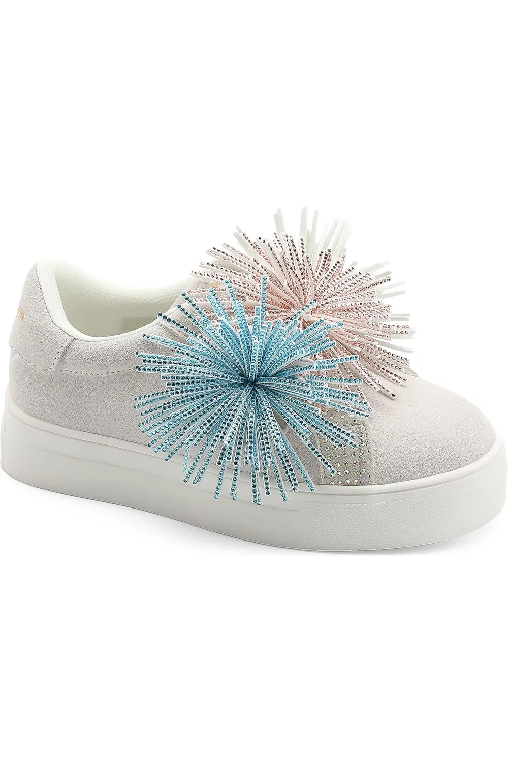 Детские кеды с бахромой и стразами Laney Fringe Kurt Geiger London, белый