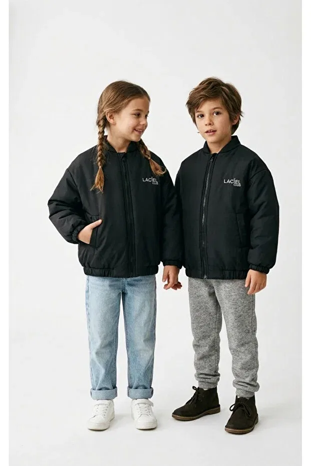 Детское пальто для девочек хлопковое Babylory Kdis Store, Black