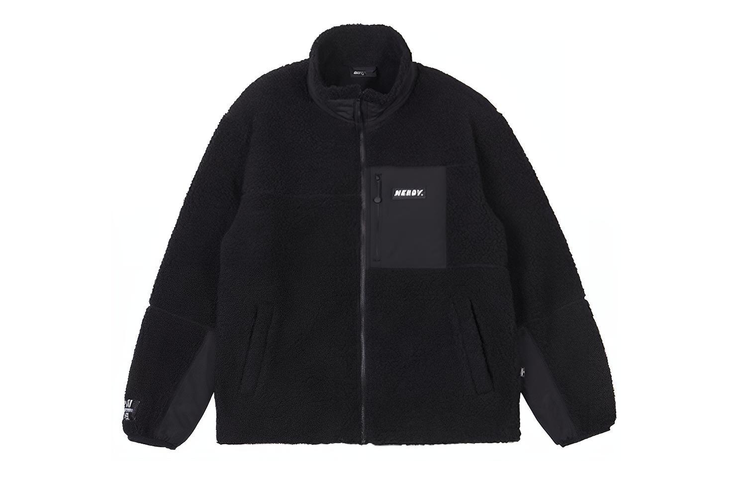 

Nerdy Вельветовая куртка унисекс черная, Black