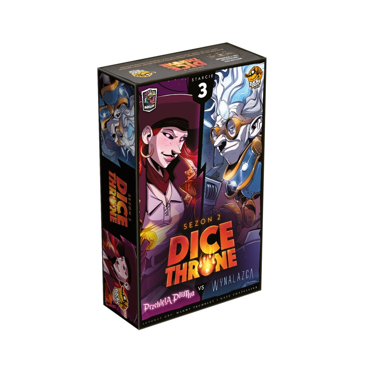 

Dice Throne Сезон 2 – Столкновение 3: Проклятый пират против изобретателя Lucky Duck Games