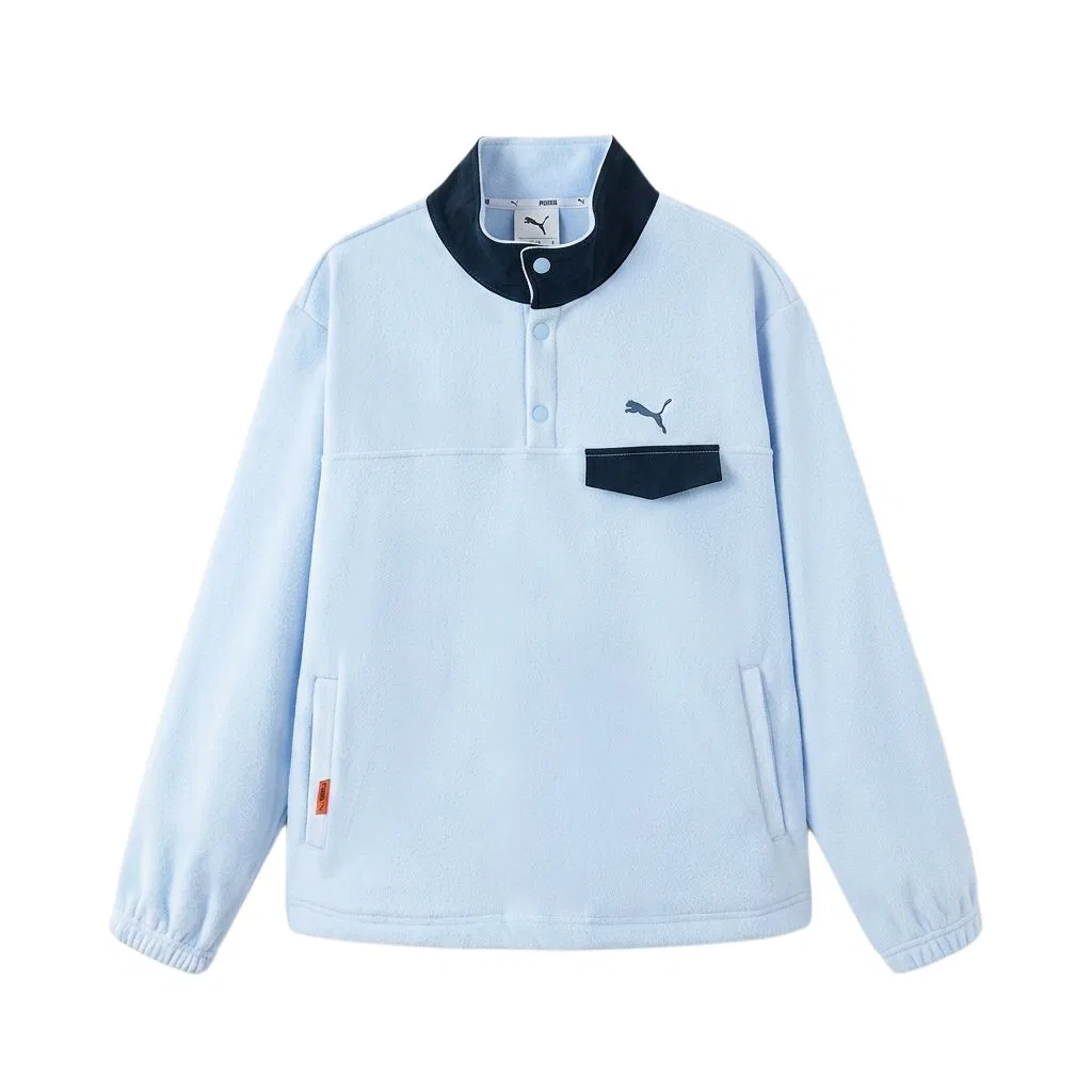 Детская толстовка с воротником-стойкой Lake Blue 80401 PUMA, Lake Blue