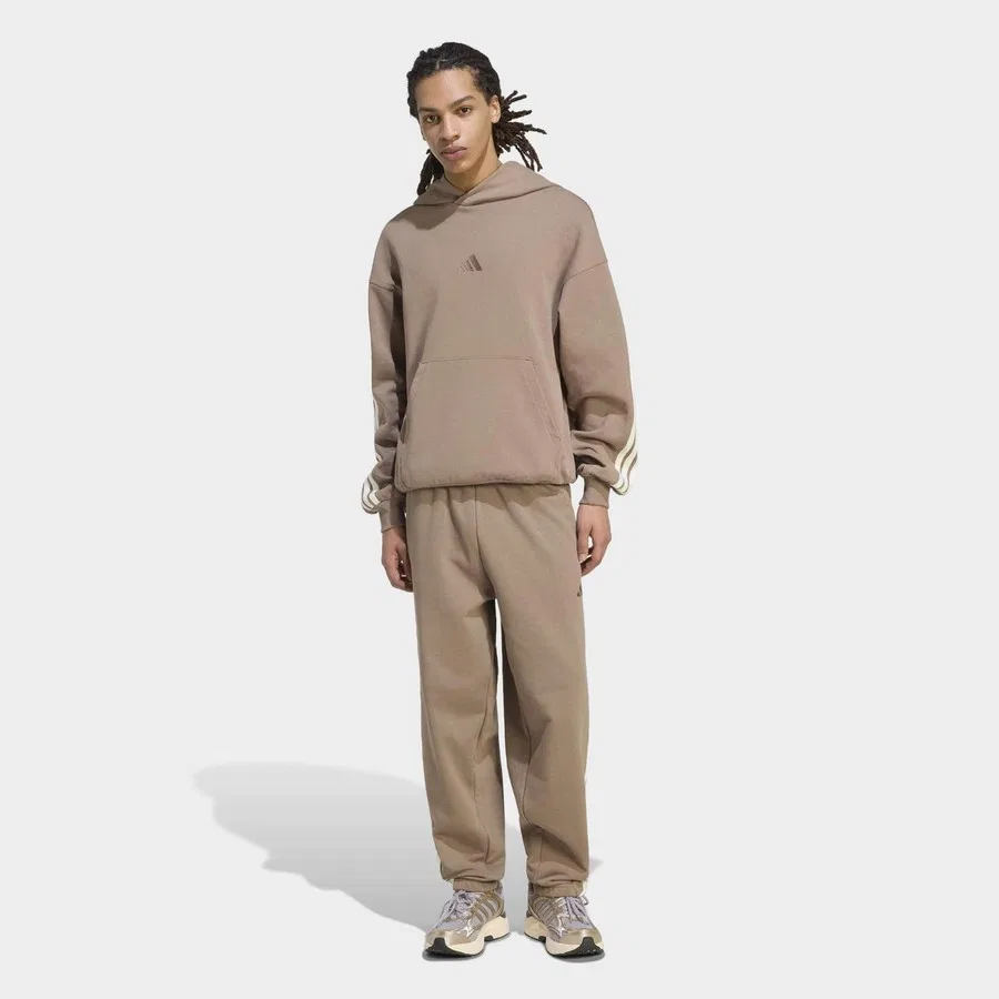 Мужской свитшот с капюшоном Kit adidas, Кремовый — фото 3